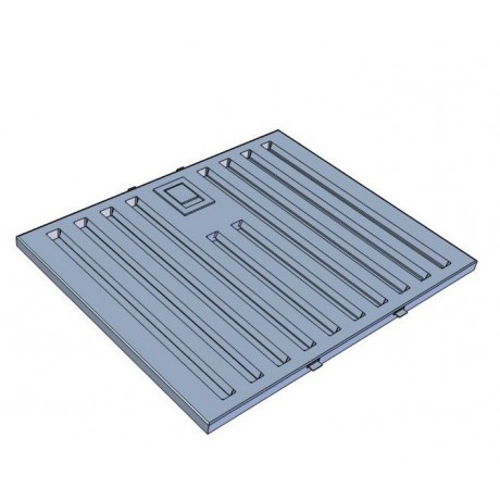 AIRFORCE Vis Boxy AN/A/120 120cm Μαύρο Απορροφητήρας Εντοιχιζόμενος Τζάκι